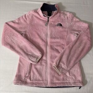 The North Face Osito Women's Small Zip Up Fleece Teddy Jacket Cameo Pink Sherpa